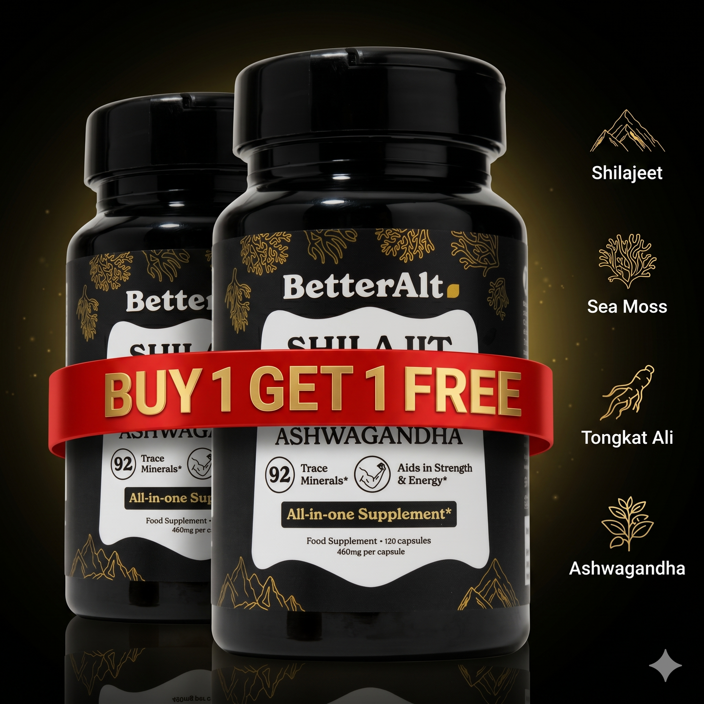 BetterAlt Shilajit Sea Moss (Buy 1 Get 1)