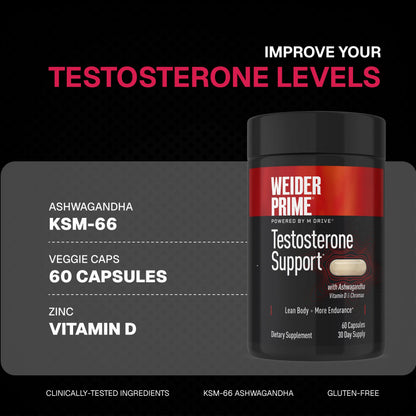 Weider Prime Testosterone Support - Men's Nutrition